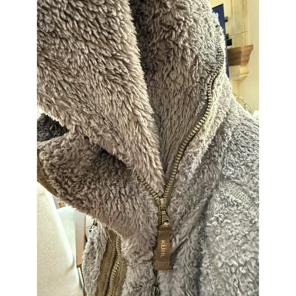 KÜHL Flight Jacket Women’s S Breen Sherpa Fleece Full Zip Hooded Outdoor Cozy - Picture 5 of 16